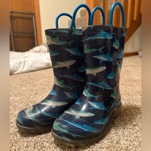 Western Chief Blue Shark Light-Up Rain Boots